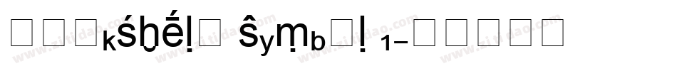 Bookshelf Symbol 1字体转换